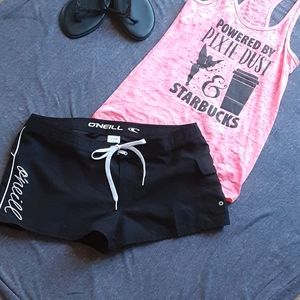 O'NEILL WOMEN'S BLACK BOARD SWIM SHORTS